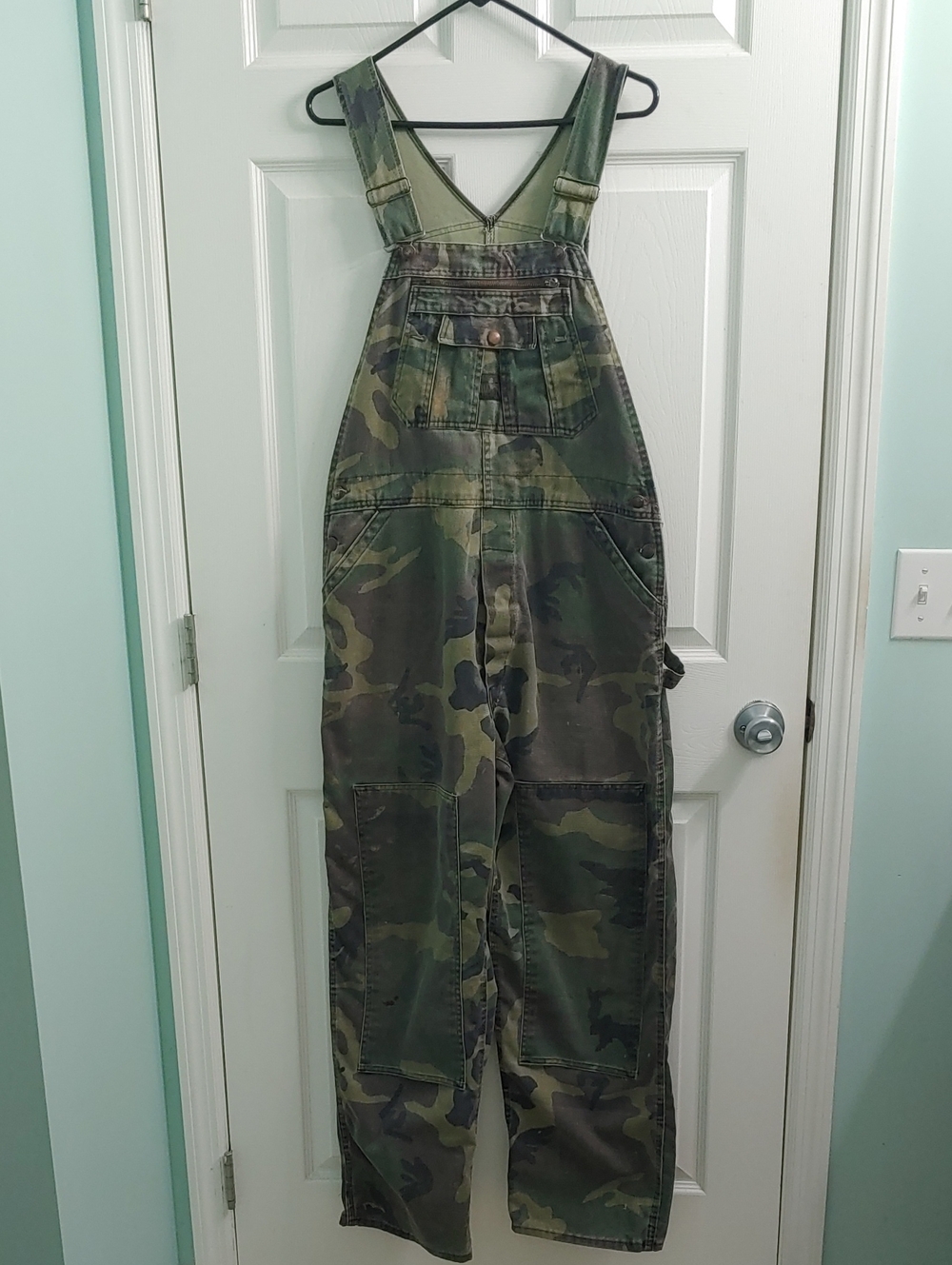 Vintage Liberty Camo Overalls Unisex 42 Camoflauge Utility Bibs